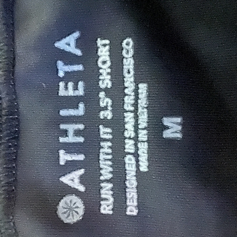 Black athleta shorts